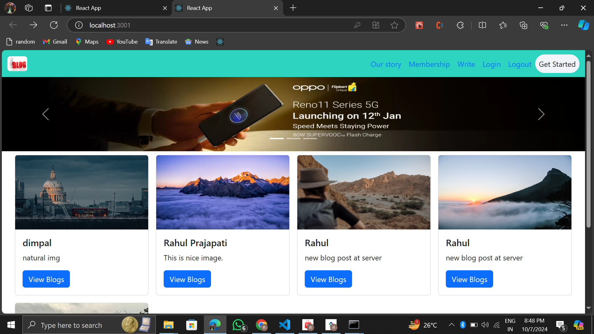 Blog App